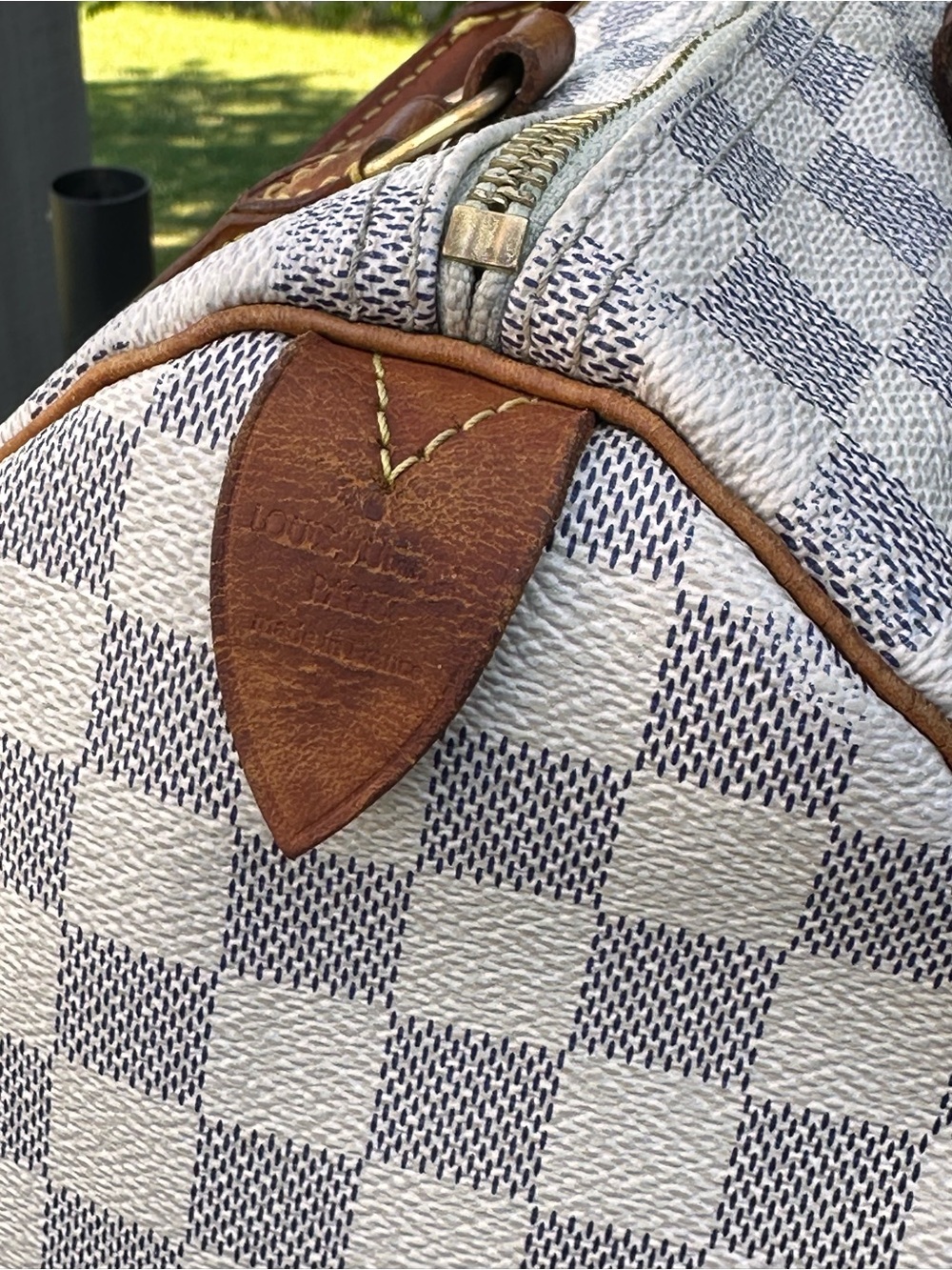 Louis Vuitton Speedy 30 in Azure Damier - Picture 7 of 11